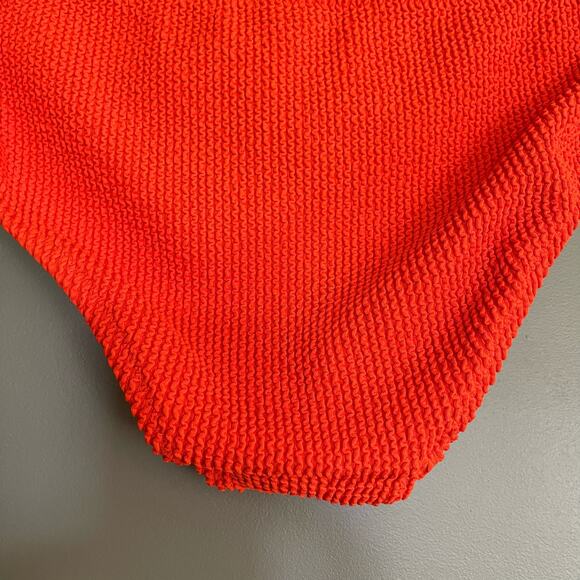 J. Crew Textured hipster full-coverage bikini bottom Guarana Orange Size Small‎ - Picture 11 of 14